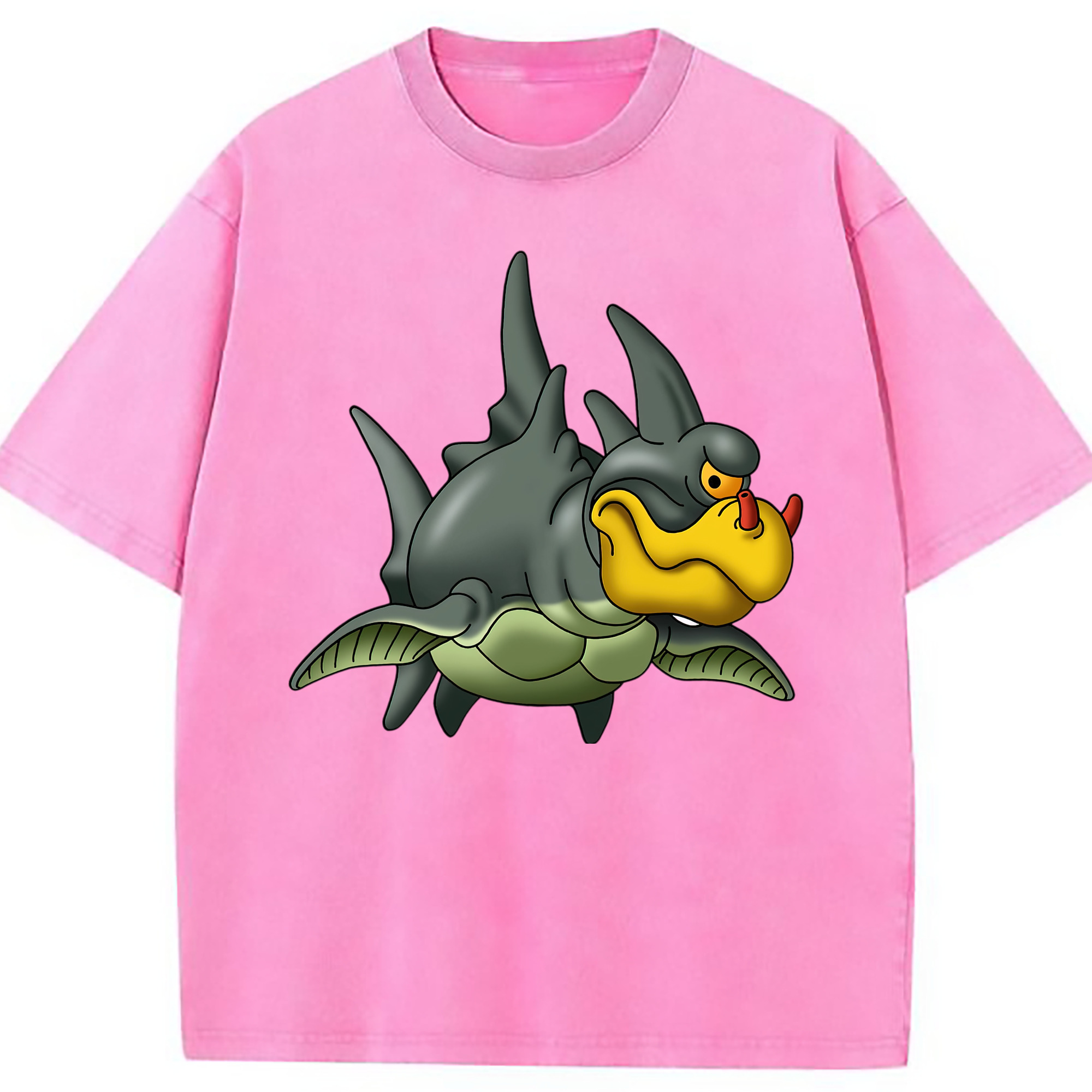 （画像用） ドラゴンクエスト Doragon Kuesuto Dragon Quest 綿100% ヴィンテージ風 半袖Tシャツ（フロントプリント）